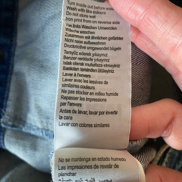 Mavi Distressed Demin Jacket Z SZ SMALL - Picture 3 of 7